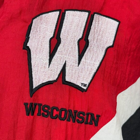 Vintage Apex One Large Mens Wisconsin Badgers 90s Windbreaker Jacket - Picture 6 of 13